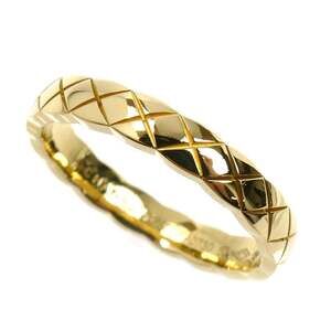 CHANEL 18KYG Yellow Gold Coco Crush Ring J11794 52 3.7g Women's